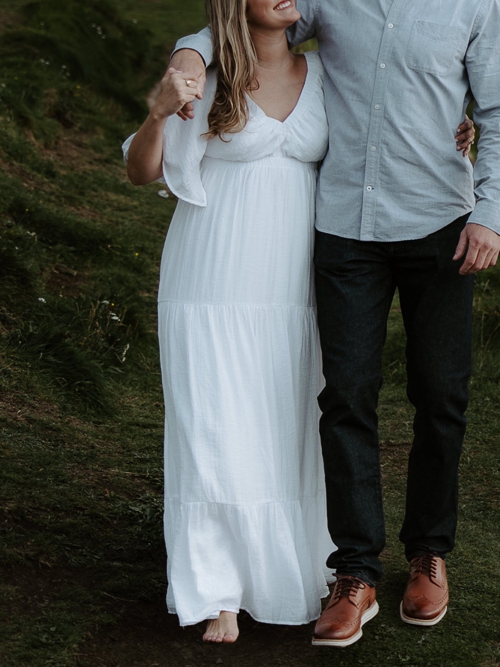 White flowy maxi